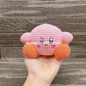 2024 artículos calientes toda la venta personalización lindo Kirby ganchillo juguete Amigurumi muñeca cumpleaños regreso a la escuela regalo de Navidad para niños - Product Image 3