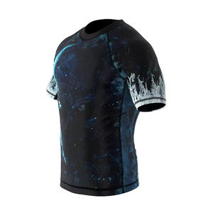 Venta caliente personalizado etiqueta privada hombres Rash Guard en precios al por mayor mangas largas nueva moda hombres Rash Guard - Product Image 3