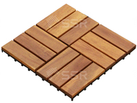 SSR VINA-carreaux de terrasse en bois d'acacia-carreaux de terrasse en bois d'acacia emboîtement extérieur carreaux de patio tous temps balcon