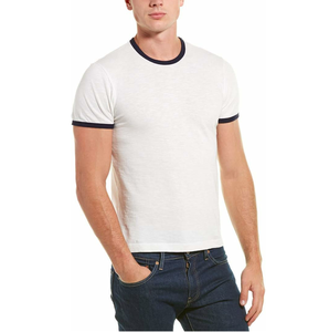 Nuevo diseño cómodo profesional contraste Trim camiseta nueva llegada hombres camisetas con contraste Trim transpirable - Product Image 1