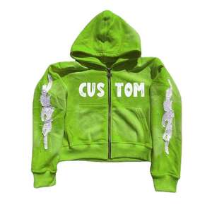 Sudadera con Capucha de Estilo Vintage, Corte Regular, Personalizada, 100% Algodón, Largo Regular, Talla XL, Color Sólido, Ropa de Calle de Invierno, Felpa - Product Image 6