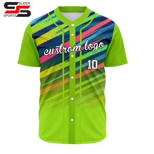 2025 New OEM Manufacturer Blank Stitched Baseball Jerseys High Quality Fully Dye Sublimation Mesh Baseball <b>Shirts</b> Jersey - Product Image 4