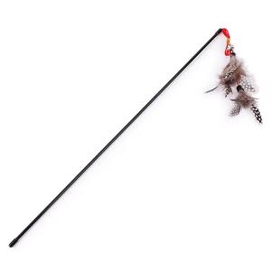 2025 Neues Design Umwelt freundlicher doppels chich tiger Federkatzen-Teaser-Zauberstab mit Glocke Lustiges modernes & modisches Katzen spielzeug China Hersteller - Product Image 2