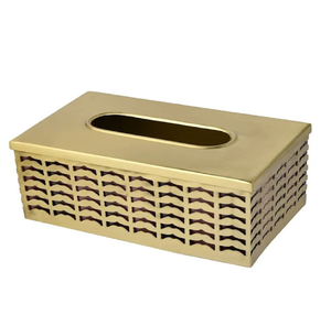 Boîte à mouchoirs en acier inoxydable design haut de gamme porte-serviettes élégant pour la maison ou l'hôtel prix de gros disponible - Product Image 6