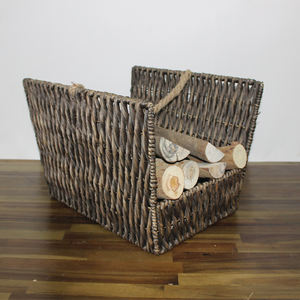 Artex Dong Thap Water Hyacinth Rustic Eco-Friendly Multifunction <b>Fireplace</b> Log <b>Basket</b> Durable Storage Carrier - Product Image 5