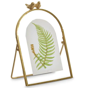 Cadre Photo en métal décoratif en laiton AK avec oiseau supérieur en laiton fini de haute qualité pour accents de décoration de table/décor de chambre - Product Image 2