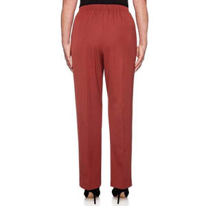 กางเกงเอวสูงแบบสวม Alfred Dunner รุ่น Cedar Canyon สีส้ม ไซส์ Petite 20X5 สำหรับผู้หญิง คุณสมบัติป้องกันรอยยับ - Product Image 2