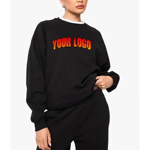 Sudadera de ropa deportiva de talla grande para mujer con logotipo personalizado OEM, sudadera de lana negra con capucha, diseño deportivo para entrenamiento de invierno, sudaderas con capucha al por mayor - Product Image 1