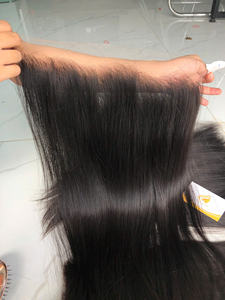 13x4 HD Swiss Lace Frontal non traité, cheveux vierges Remy, cheveux humains bruts vietnamiens à cuticule alignée - Product Image 3