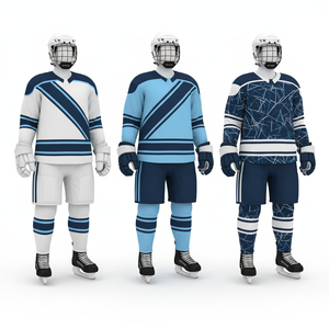 Uniforme de hockey sur glace entièrement sublimé 2026 |   Ensemble d'équipe personnalisé |   Service OEM |   100% polyester, séchage rapide |   Usine de vente en gros - Product Image 1