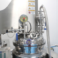 Homogénéisateur de laboratoire 100L, mélangeur émulsifiant, machine d'émulsification sous vide pour la production de crèmes cosmétiques, R&D