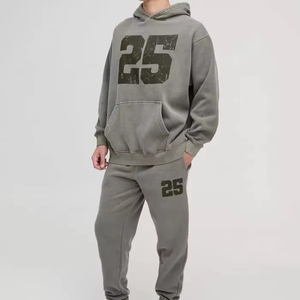 ชุดวอร์มแบบสวมหัวสำหรับผู้ชายทรงบ็อกซี่มีฮู้ดโอเวอร์ไซส์ออกแบบได้ตามต้องการ - Product Image 1