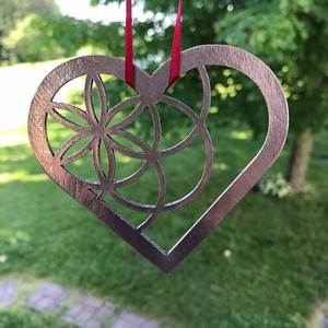 Heart Shaped Coaster <b>Trivet</b> Ornament Metal Pewter Metallic Suspension Three In One Decorative Metal <b>Trivet</b> - Product Image 4