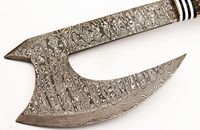El yapımı şam çelik Tomahawk SK balta Stag boynuz ahşap saplı açık kamp aracı ile el dövme kapak