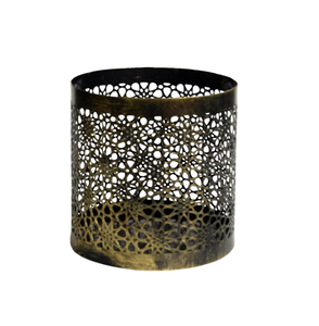 Bougie votive dernière conception en fer noir enduit de poudre bougie de forme ronde support votif à faible taux - Product Image 5