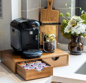 Organisateur de dosettes K-Cup en bois, boîte de rangement pour dosettes de café, support pour dosettes de café et de thé, tiroir pour dosettes K-Cup, support pour machine à café - Product Image 4