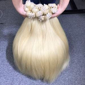 Extensions de cheveux vierges 100% les plus vendues pour les doubles extrémités dessinées Grand stock Os droit Couleur de cheveux de haute qualité - Product Image 2