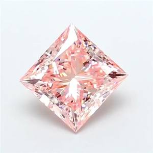 เพชรทรงปรินเซสคัท 3.01 กะรัต สีชมพูแฟนซี ความสะอาดระดับ VVS1 รับรองโดย IGI การเจียระไนอย่างดีเยี่ยม เพชรเม็ดเดี่ยวสำหรับทำเครื่องประดับ - Product Image 5