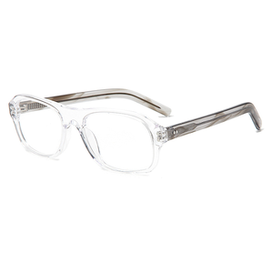 Nueva montura De gafas De acetato cuadrado para hombres y mujeres, monturas De gafas multicolores, gafas graduadas ópticas rectangulares, gafas De Grau - Product Image 4