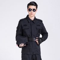 Ropa de Calle para Hombre, Talla Grande, Manga Larga, Uniforme de Guardia de Seguridad Táctica de Alta Visibilidad para Exteriores, Transpirable, Venta al Por Mayor