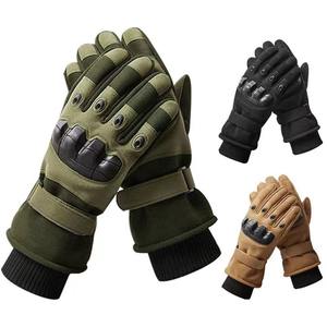 Guantes Tácticos de Cuero Vintage para Invierno, Compatibles con Pantalla Táctil, Resistentes a Impactos y de Protección para Exteriores, Pakistán - Product Image 1