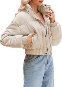 Suministro directo de fábrica, chaquetas acolchadas impermeables para mujer a la venta, chaqueta acolchada para mujer de temporada de invierno de la mejor calidad en MOQ bajo - Product Image 3