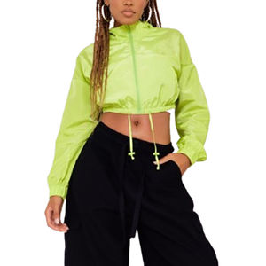 Chaqueta cortavientos para mujer de talla grande 2025, venta al por mayor, chaqueta cortavientos de diseño personalizado para mujer, chaqueta cortavientos para mujer - Product Image 3