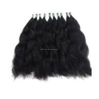 Extensiones de Cabello Humano 100% Sin Procesar, Cabello Virgen con Cutícula Alineada, Extensiones de Cabello Remy Naturales y Lisas, Resistentes a la Caída