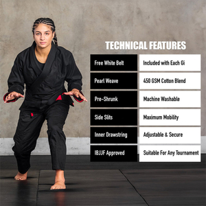 Traje de Karate de alta calidad con cinturón Logotipo personalizado Uniforme de artes marciales ligero y cómodo para entrenamiento y lucha - Product Image 4