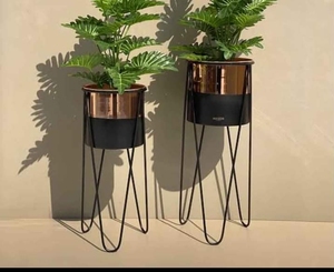 Jardinières de jardin en métal personnalisées de style moderne jardinière ronde avec poignée jardinière en seau à bas prix - Product Image 6