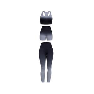 Ensemble de yoga de luxe pour femmes, leggings de compression, soutien-gorge de sport, respirant, écologique, tissu doux au toucher, 3 pièces pour le fitness - Product Image 6