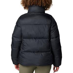 Chaqueta acolchada de mujer con diseño personalizado OEM con cuello levantado, cremallera de otoño e invierno, lona lisa, producto terminado de baja tasa - Product Image 5