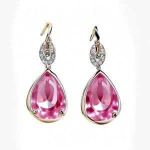 Boucles d'oreilles en pierres précieuses 925 Boucles d'oreilles rondes en argent sterling massif pour femmes et filles Boucles d'oreilles pendantes en argent - Product Image 6