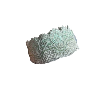 Adorno de encaje con cuentas bordadas de diseñador de alta calidad 2025 para vestidos cintas decoradas con lentejuelas precio al por mayor para exportar India - Product Image 1