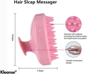 Cepillo Masajeador Exfoliante para Cuero Cabelludo, Uso en Seco/Húmedo, para Lavar el Cabello en la Ducha, 5 Opciones de Color, Sin Logotipo/Diseño Gráfico - Product Image 5