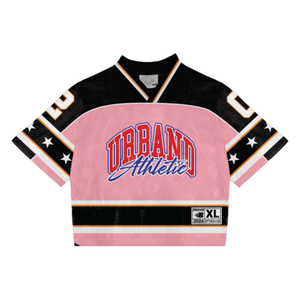 Maillot de football américain rétro sublimé personnalisé en maille respirante à manches courtes, coupe carrée, style streetwear, unisexe, vente en gros - Product Image 5