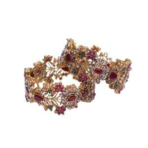 Wholesale <b>Indian</b> Style Churiya <b>Bangle</b> Set for Wedding Latest Design Women's Jewelry Hand Made Bridal <b>Bangles</b> Sets for Ladies - Product Image 1