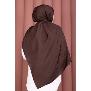 ชุดผ้าคลุมไหล่ถักลายแจ็คการ์ดผสมกาแฟสำหรับชาวมุสลิม - Product Image 3