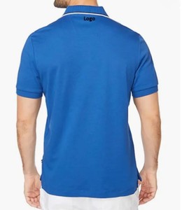 Chemise en coton de haute qualité pour homme, coupe classique, manches courtes, tricotée unie, double col, séchage rapide, directement de l'usine - Product Image 4