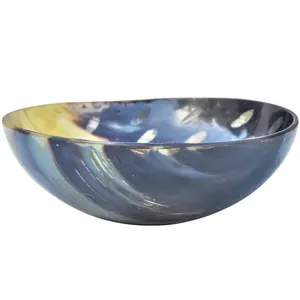 ฮอร์นทำจานชามสำหรับเสิร์ฟชามโกนหนวดหนังวัวแท้ - Product Image 1