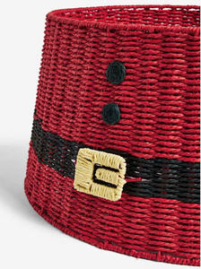 Collar Decorativo Ecológico de Pasto Marino Rojo para Árboles de Navidad Artificiales - Product Image 3