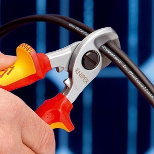 กรรไกรตัดสายเคเบิล KNIPEX ความยาว 165 มม. หัวชุบโครเมียม ด้ามจับแบบหลายส่วน VDE รุ่น 1 กรรไกรและเครื่องตัด - Product Image 4