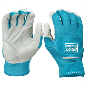 Gants de frappe de baseball personnalisés imprimés avec la marque, respirants, en cuir durable, tailles adultes et jeunes, gants de frappe de softball en gros - Product Image 5