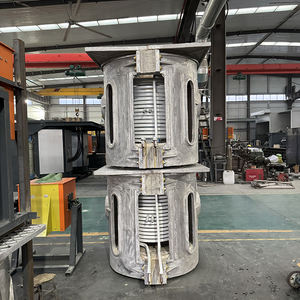 Fourneau de fusion à induction industriel en métal 1 tonne électromagnétique 5000C pour la fusion de ferraille et d'argent usagés - Product Image 2