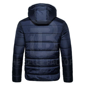 Chaqueta acolchada de invierno para hombre superventas lona personalizada de alta calidad con cuello levantado recién llegado servicio OEM - Product Image 2