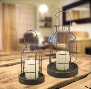 Elegant Design Metal <b>Lantern</b> <b>Set</b> of Two Tabletop Wholesale Home decorative Hotel Restaurant wedding office made india - Product Image 5
