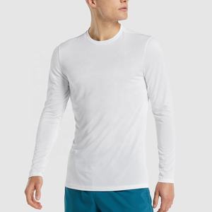 100% coton hommes Gym T-Shirt personnalisé surdimensionné microfibre mode avec manches longues à manches longues haut en microfibre - Product Image 1