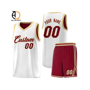 Latest Design OEM High Quality Basketball Uniform Sets for Adults Custom Logo & Colors 100% <b>Polyester</b> Comfortable Breathable - Product Image 3