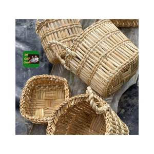 PANIER DE HYACINTHE D'EAU VINTAGE PANIER DE STOCKAGE DES ALIMENTS PANIER DE MER FORME RONDE PANIER ROND AVEC SERVIETTE PRIX DIRECT D'USINE - Product Image 3