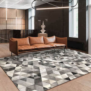 Hecho en Pakistán, alfombras rectangulares de piel de vaca de alta calidad, fabricación de fábrica, alfombras rectangulares de piel de vaca - Product Image 2